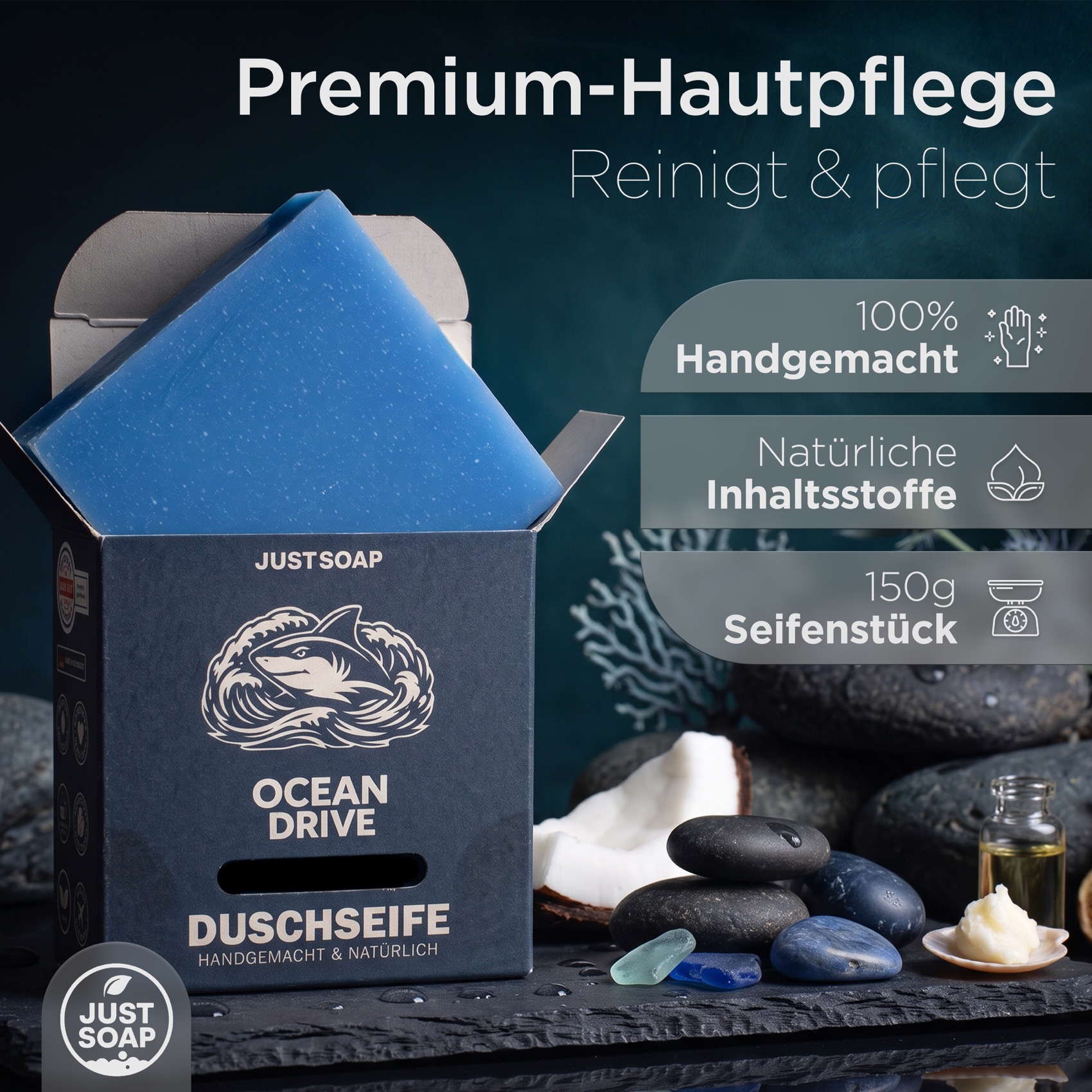 Ocean Drive — Seife und Verpackung